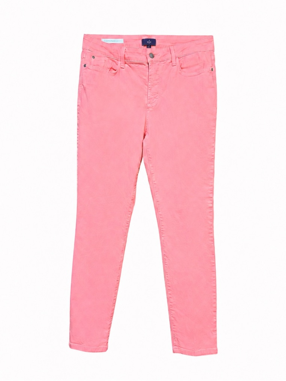 NYDJ Clarissa Ankle Jeans Women’s Size 8 Coral Pink Lift Tuck Stretch Denim